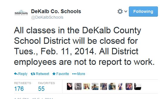 dekalb school closed