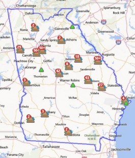 map outage power georgia theahaconnection