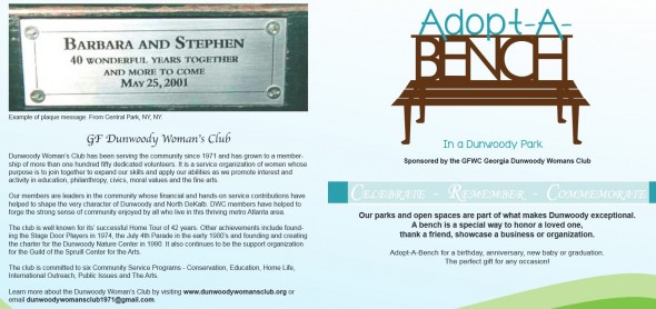 adopt a bench