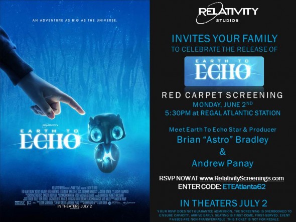 EARTH TO ECHO Screening Invitation