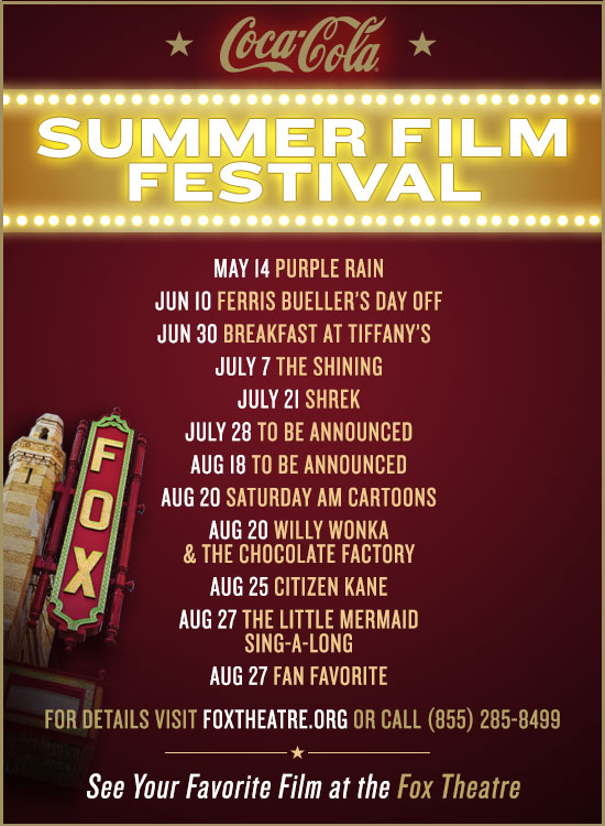 CocaCola Summer Film Festival at The Fox The Aha! Connection