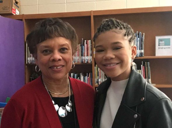 Disney Star, Storm Reid, Visits Dunwoody's Chesnut Charter Elementary