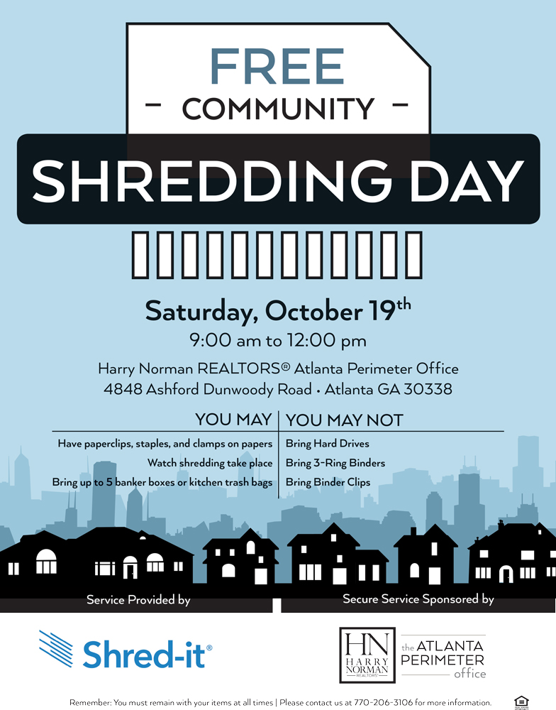 Free Community Shredding Event October 19 The Aha! Connection