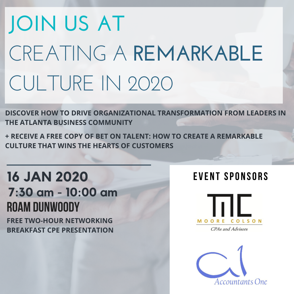 Free Leadership Program: Creating a Remarkable Culture in 2020