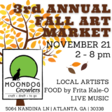 The Art Market - Saturday, November 21 at Moondog Growlers!