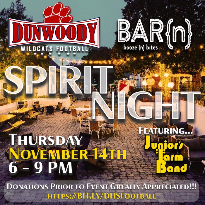 DHS Football Spirit Night at Bar{n}