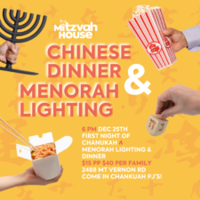 Chinese Dinner & Menorah Lighting